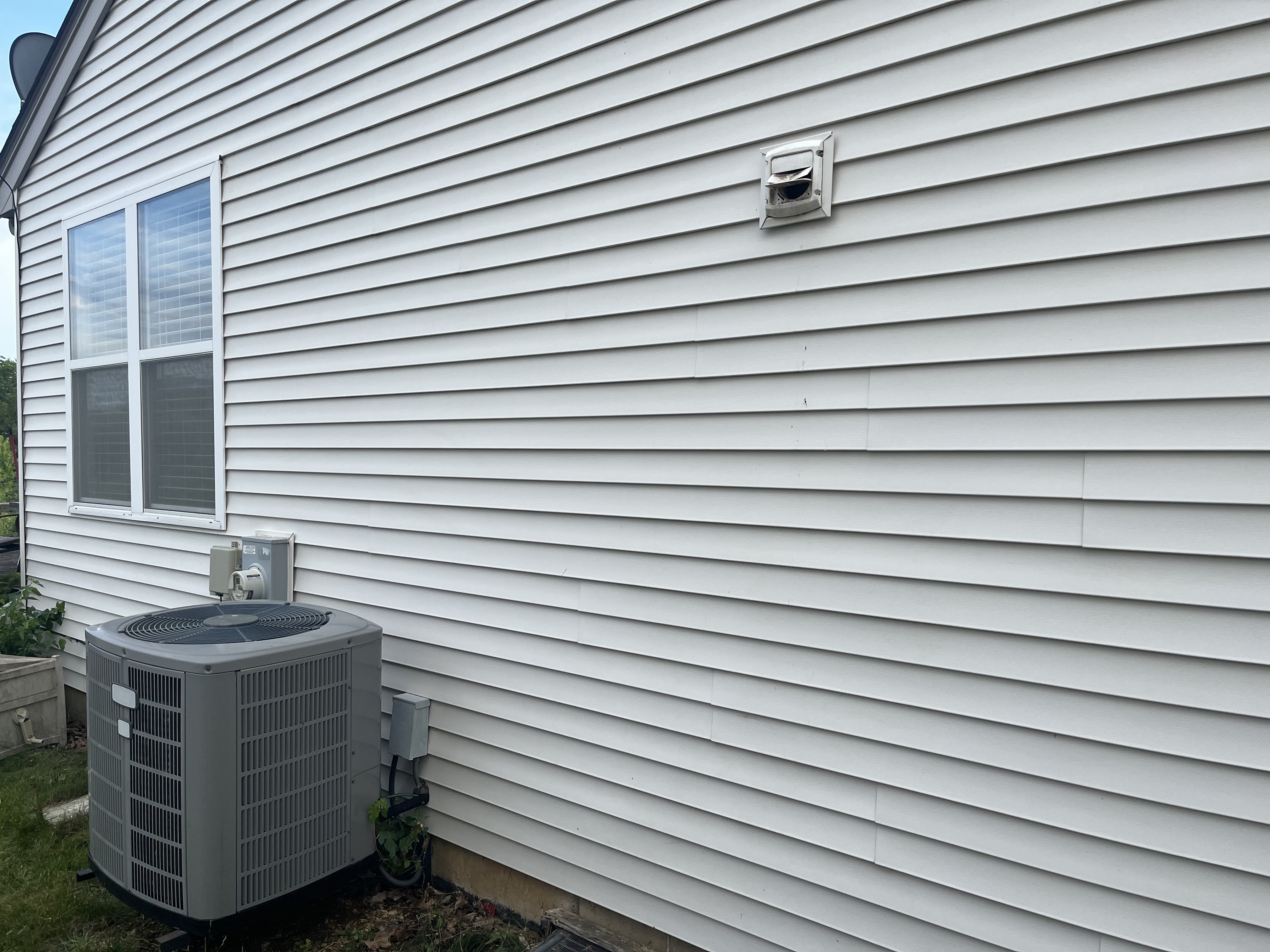 Siding after cleaning